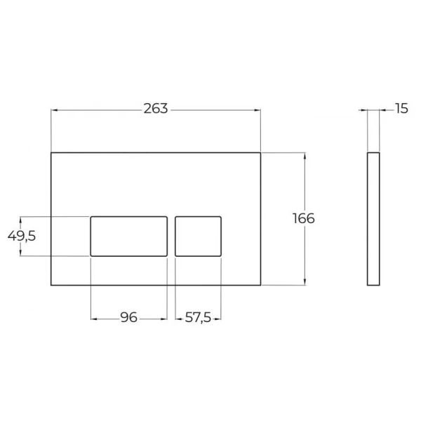 Клавиша смыва BelBagno белая глянцевая BB042BL (детальная фотография), нет в наличии