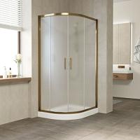 Душевой уголок профиль бронза стекло сатин Vegas-glass