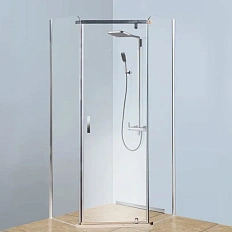 Душевой уголок BERGES Solo 90x90 см профиль хром сильвер