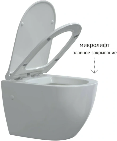 Унитаз с инсталляцией BERGES Okus с сиденьем микролифт 043276 (детальная фотография), с инсталляцией index_1