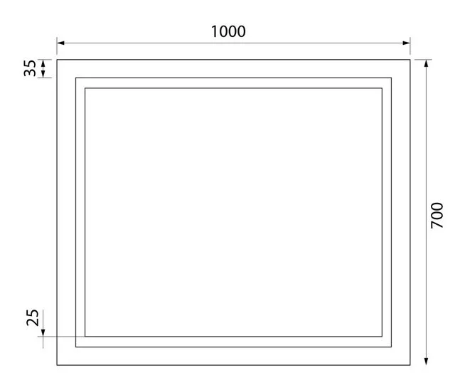 Зеркало с подсветкой IDDIS Zodiac 100 см прямоугольное ZOD10T0i98 (детальная фотография), в наличии