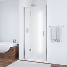 Душевая дверь профиль глянцевый хром стекло сатин Vegas-glass