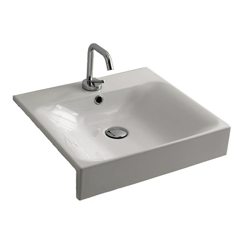 Раковина полувстраиваемая с одним отверстием под смеситель Kerasan Cento 3546bi*1 (детальная фотография)