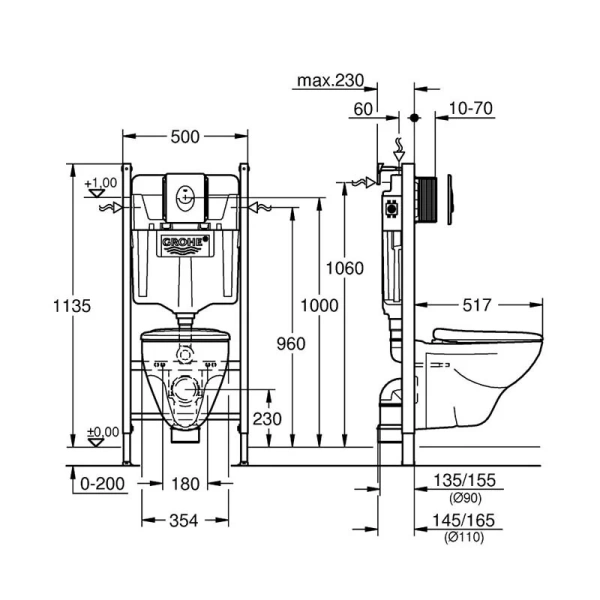 Смеситель для раковины Axor Citterio 39116000 (детальная фотография), для раковины