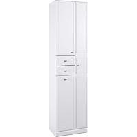 Шкаф-пенал напольный Aqwella Барселона 50 см с бельевой корзиной