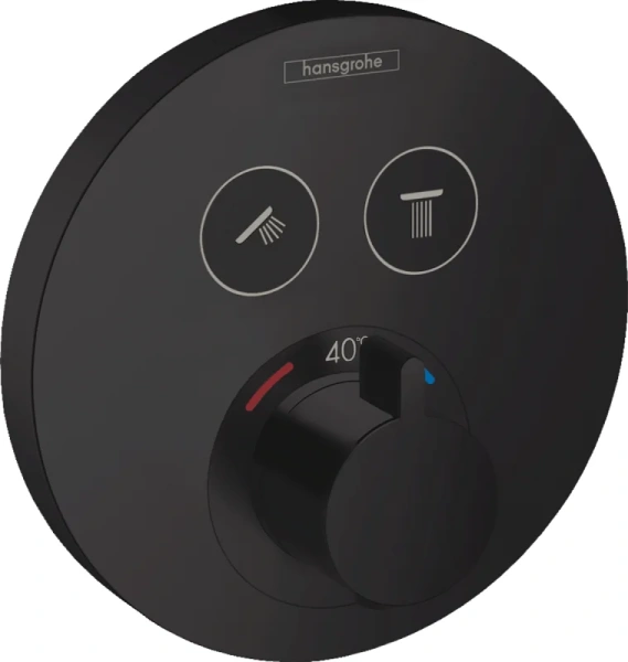 Смеситель для душа Hansgrohe Shower Select S черный матовый 15743670 (детальная фотография)