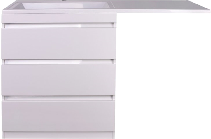 Тумба с раковиной напольная Style Line Даллас СС-00002305 150 см с тремя ящиками (детальная фотография)