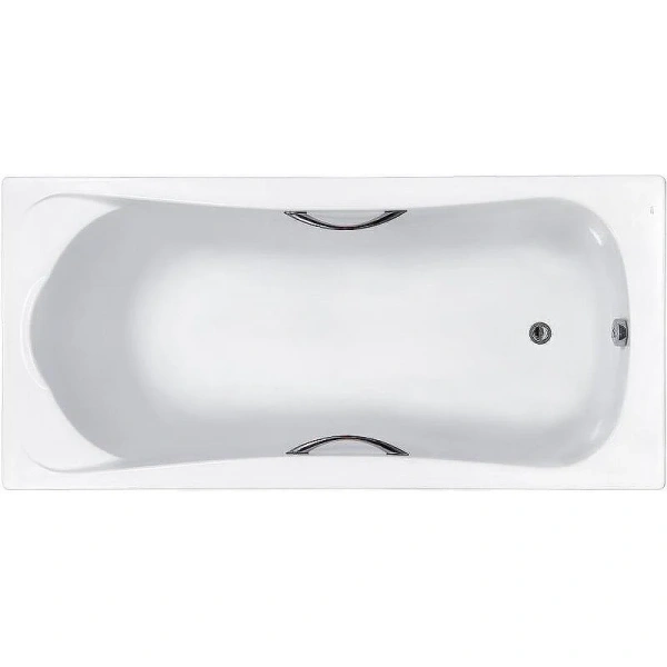 Ванна акриловая Roca BeCool ZRU9307685, 180 x 90 см, с отверстиями для ручек, белый (детальная фотография)