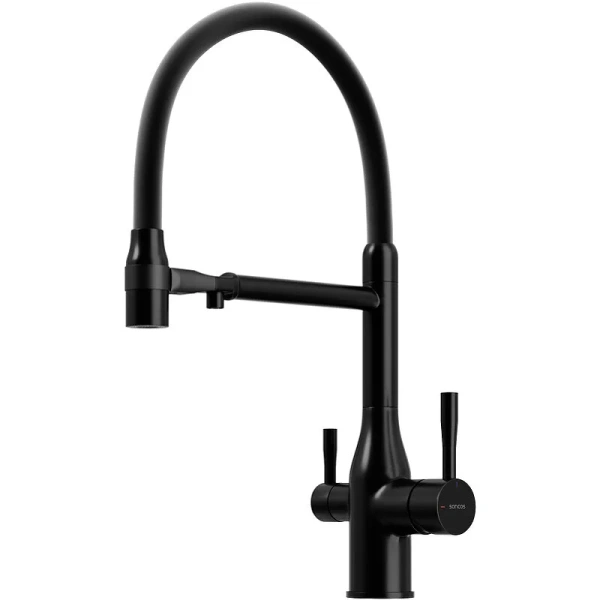 Смеситель для кухни Sancos Garda черный SC4009MB (детальная фотография)