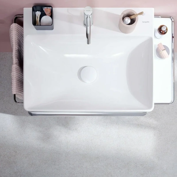 Смеситель для раковины Hansgrohe Tecturis S хром 73311000 (детальная фотография), округлая форма