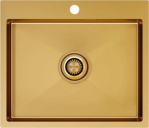 Мойка для кухни Paulmark Isar 59 см брашированное золото - фото 2