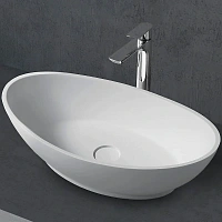 Раковина Abber Stein 62 см белая матовая