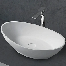 Раковина Abber Stein 62 см белая матовая