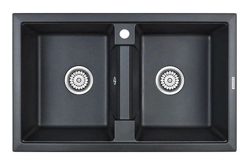 Мойка для кухни Paulmark Zwilling 81 см черный металлик - фото 2