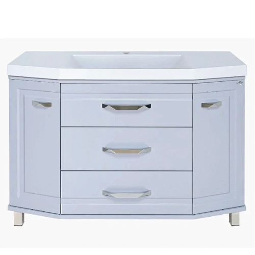 Тумба под раковину напольная Misty Терра 110 см серая - фото 2