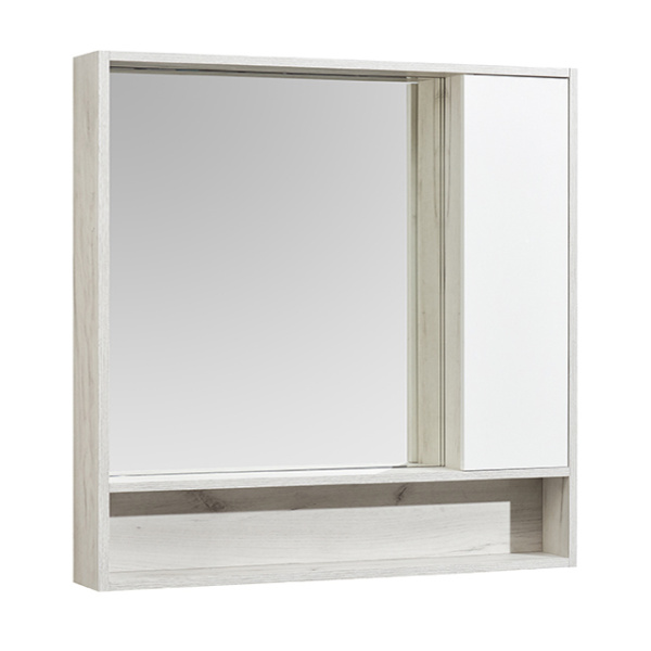 Зеркальный шкаф Акватон Флай 100 см белый/дуб крафт 1A237802FAX10 (детальная фотография)