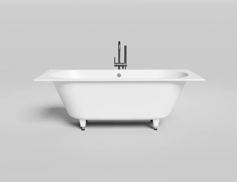 Ванна из искусственного камня Salini Ornella Axis 170x70 см белый матовый 104613M (детальная фотография), без гидромассажа, большие