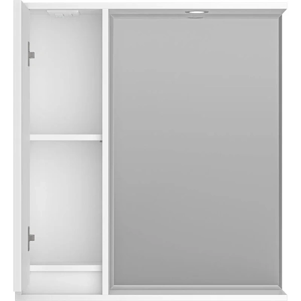 Зеркальный шкаф с подсветкой Brevita Balaton 75 см белый, правый BAL-04075-01-П (детальная фотография), белые