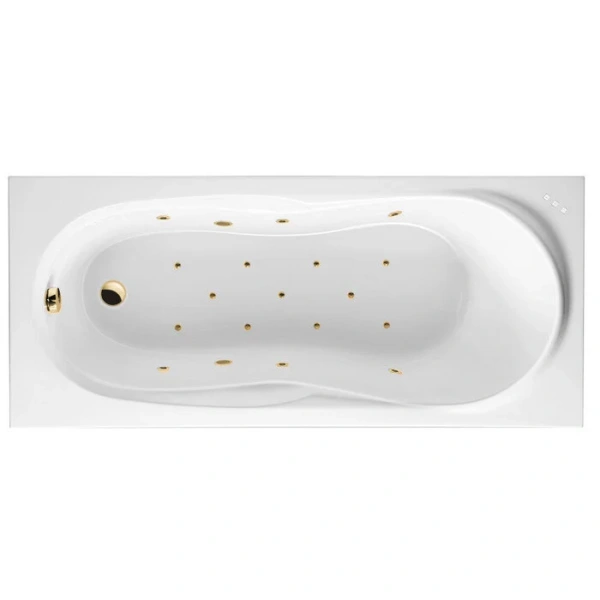 Ванна гидромассажная Excellent Sekwana Relax 170 x 75 см, белый/золото, WAEX.SEK17.RELAX.GL (детальная фотография)