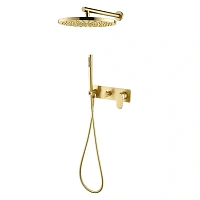 Душевой комплект Boheme Spectre золото матовое