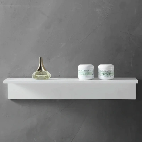 Полочка для ванной Abber Stein белая - фото 1