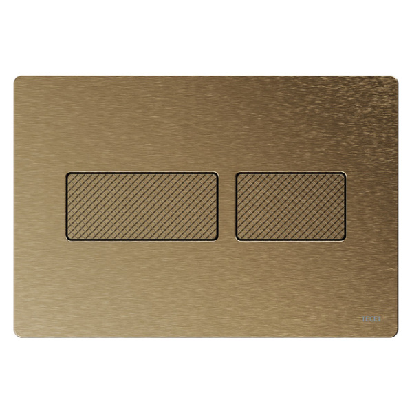 Клавиша смыва Tece TECEsolid бронза с текстурой ромбы 9240435 (детальная фотография)