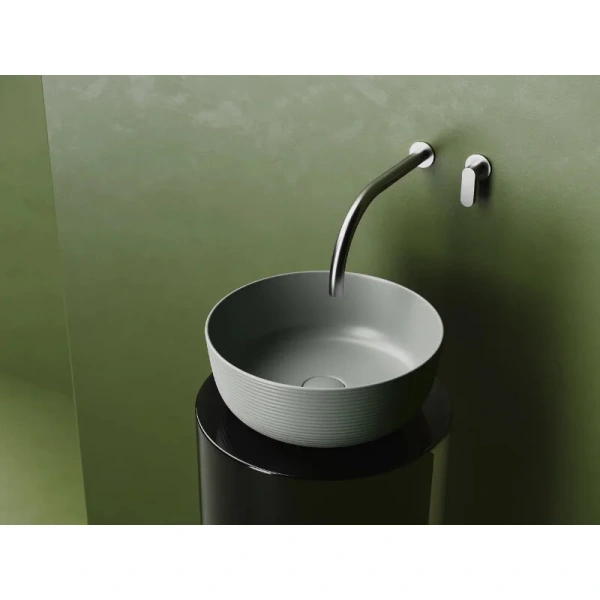 Раковина Ceramica Nova Element 35 см антрацит матовый CN6073MH (детальная фотография), маленькие, в форме чаши, круглой формы