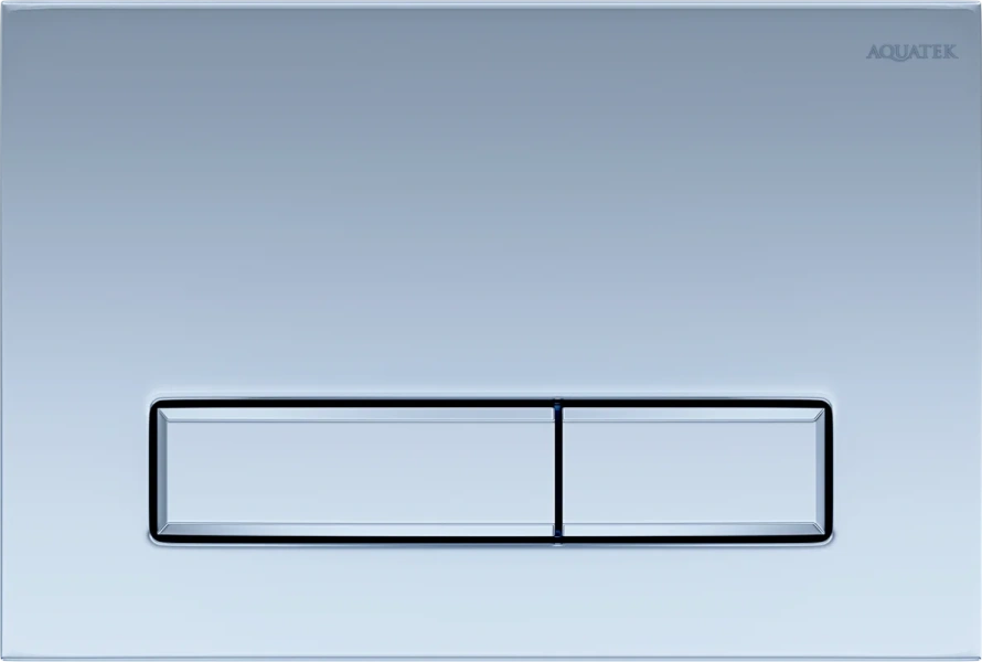 Клавиша смыва Акватек хром матовый KDI-0000024 (детальная фотография)