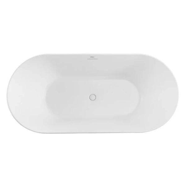 Ванна акриловая BelBagno 170x80 см белая матовая BB411-1700-800-MATT (детальная фотография), овальные