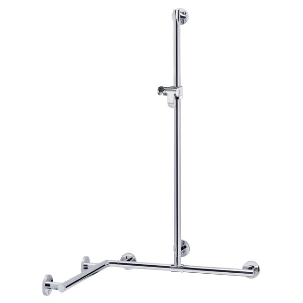 Поручень со штангой для душа Keuco Plan 34915 110х110 см (детальная фотография)