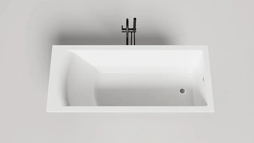 Ванна из искусственного камня Salini Cascata 170х70 см белая глянцевая - фото 1