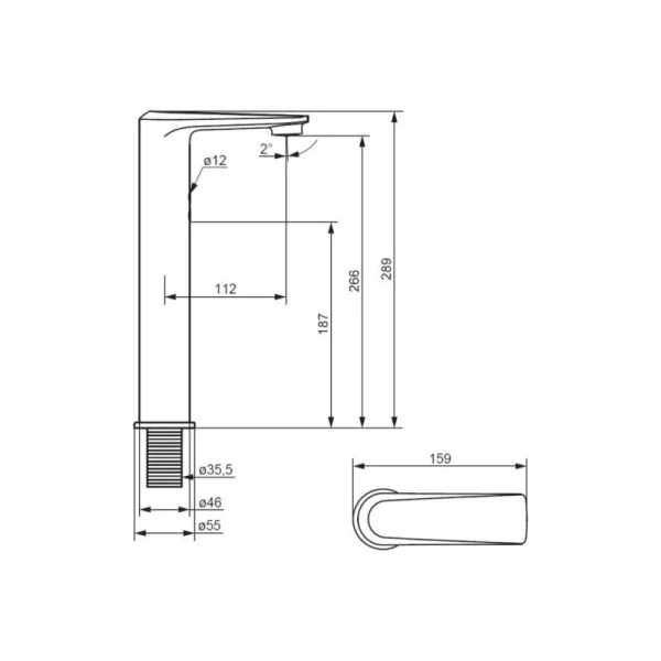 Смеситель для раковины Damixa Jupiter 770280 латунь (детальная фотография), для раковины