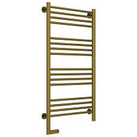 Полотенцесушитель электрический левый, цвет состаренная бронза перемычка прямая Сунержа Богема 2.0 1000х500