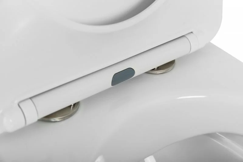 Унитаз подвесной Cezares Comfort CZR-191-TH безободковый (детальная фотография), белые