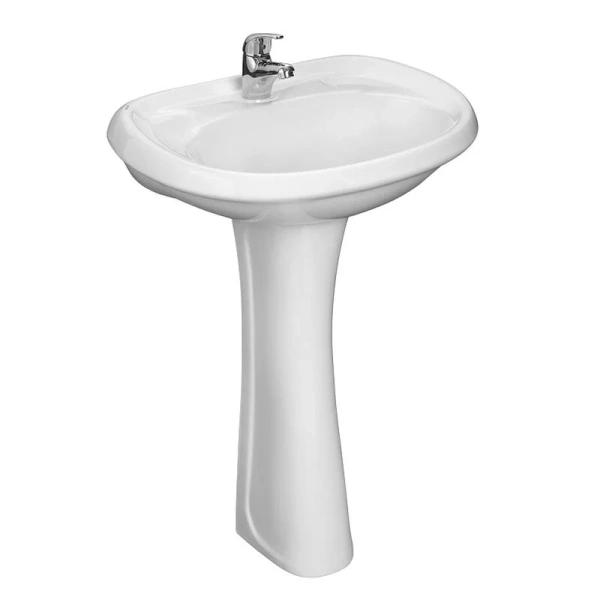 Раковина Santeri Воротынский 57 см с отверстием под смеситель 1.3111.7.S00.10B.0 (детальная фотография), 55 см