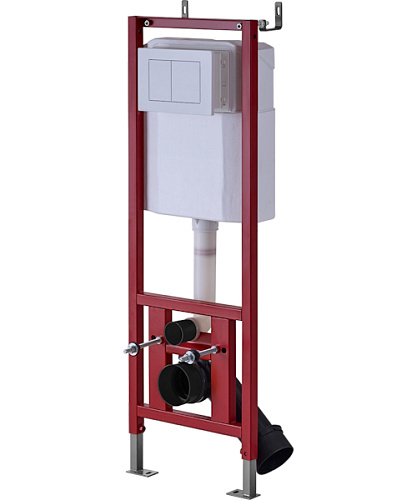 Инсталляция для унитаза D&K с белой клавишей - фото 1