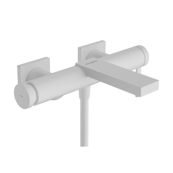 Смеситель для ванны Hansgrohe Tecturis E матовый белый 73420700 (детальная фотография)