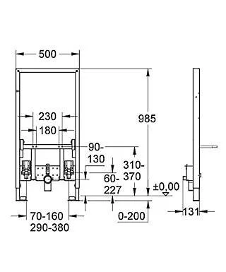 Инсталляция для биде Grohe Rapid SL 38545000 (детальная фотография), нет в наличии