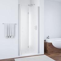 Душевая дверь профиль матовый хром стекло сатин Vegas-glass