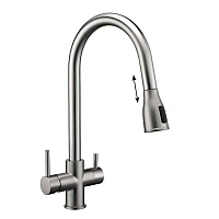 Смеситель для кухни Paulmark Lange никель