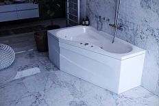 Ванна акриловая Акватек Медея 170x95 см с фронтальным экраном, левая