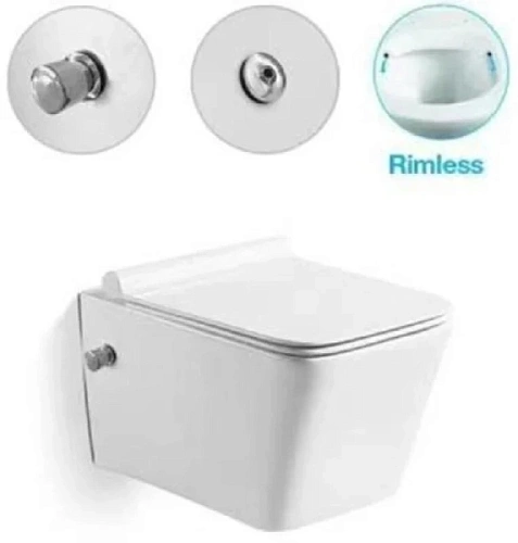 Унитаз подвесной SantiLine белый - фото 2