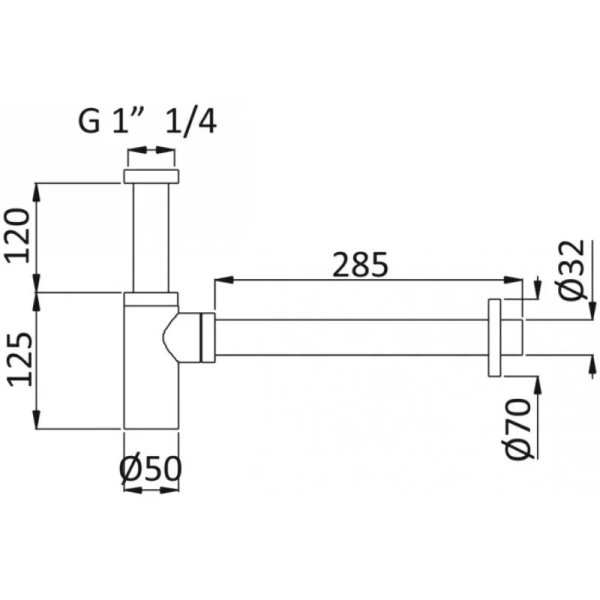 Сифон для раковины Cezares CZR sunset CZR-B-SMT-SS (детальная фотография), другие