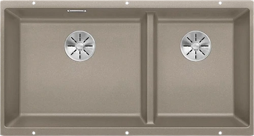 Мойка для кухни Blanco Subline 480/320-U 85.5 см серый беж - фото 2