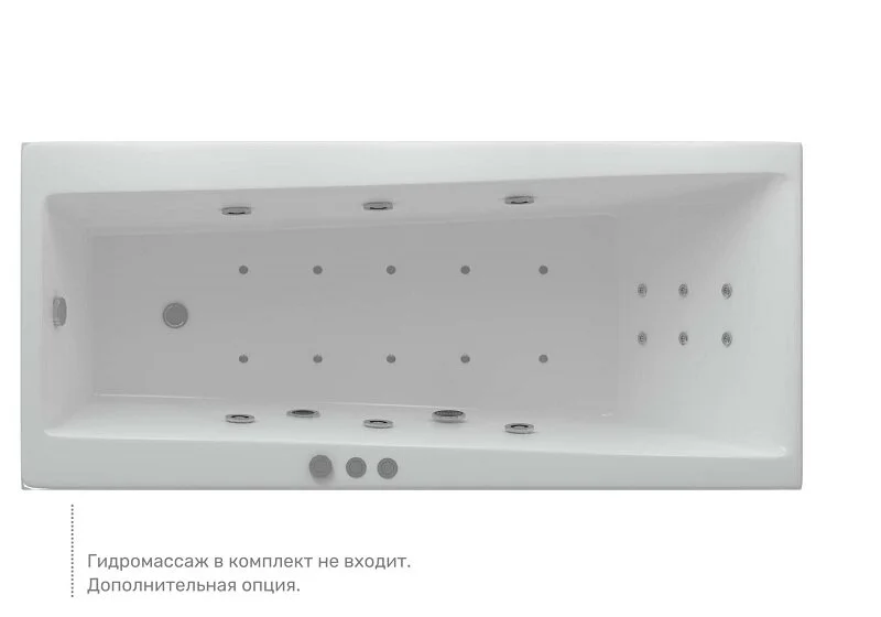 Ванна акриловая Aquatek Либра New LIB150N-0000030, 150 x 70 см, белая (детальная фотография), прямоугольные