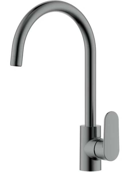 Смеситель для кухни Акватек Ника оружейная сталь AQ1882BGM (детальная фотография)