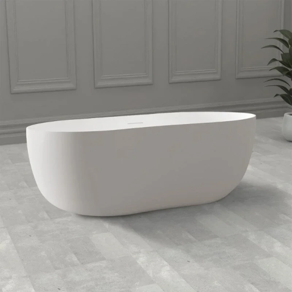 Ванна из искусственного камня Abber Stein 170x80 см отдельностоящая AS9604 (детальная фотография)