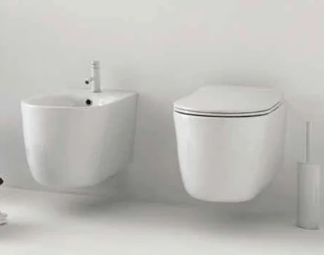 Биде подвесное Kerasan Nolita белое глянцевое 532501 (детальная фотография), белые