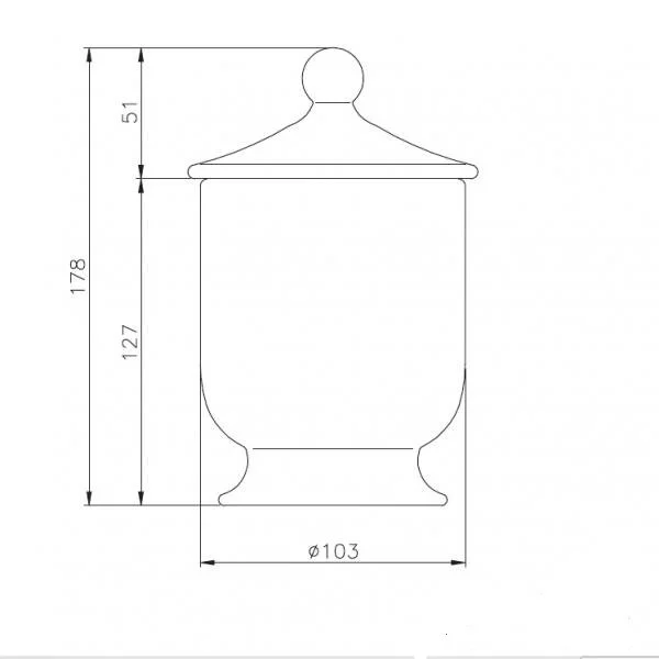 Коробочка с крышкой для ванной, античная керамика, Nicolazzi D'appoggio 6004A (детальная фотография) index_1