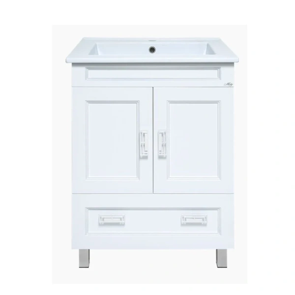 Тумба под раковину напольная Misty Дива 85 см белая П-Див01085-013Пр (детальная фотография)